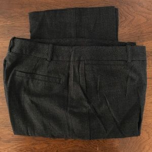 Size 14 tall/long slacks in plaid (grey on grey)